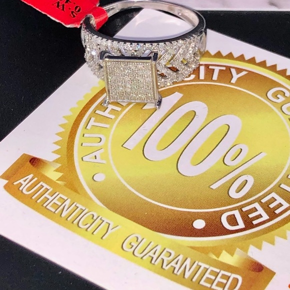 Designer REAL DIAMOND custom ring NOT CZ best gift - Picture 5 of 8